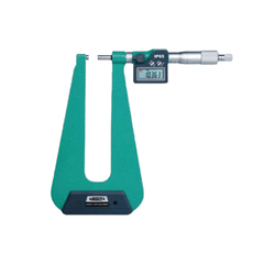 Insize Digital Sheet Metal Micrometer 0–25 mm / 0–1" Series 3539-254FA - Twin Eagle Imports