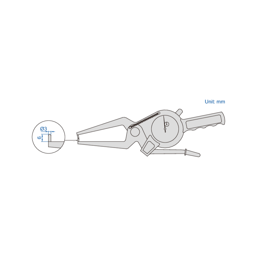 Insize External Dial Caliper Gauge 0-20mm Range Series 2332-20 - Twin Eagle Imports