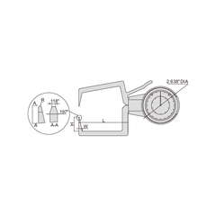 Insize External Dial Caliper Gauge 0.4-1.2" Range Series 2333-E121 - Twin Eagle Imports
