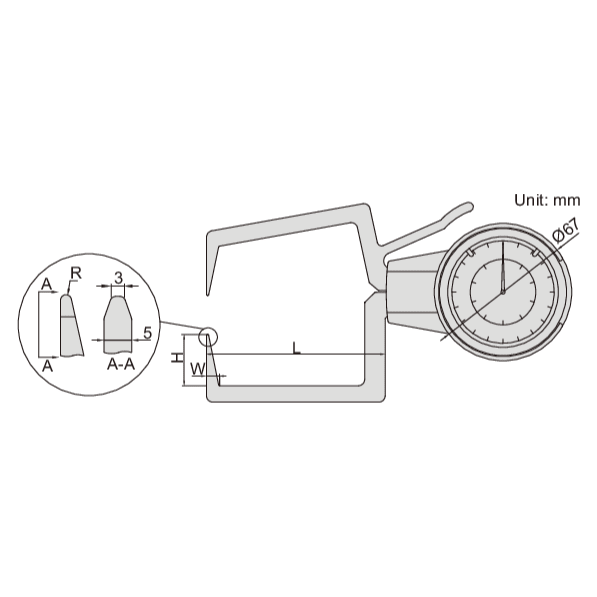 Insize External Dial Caliper Gauge 10-30mm Range Series 2333-301 - Twin Eagle Imports