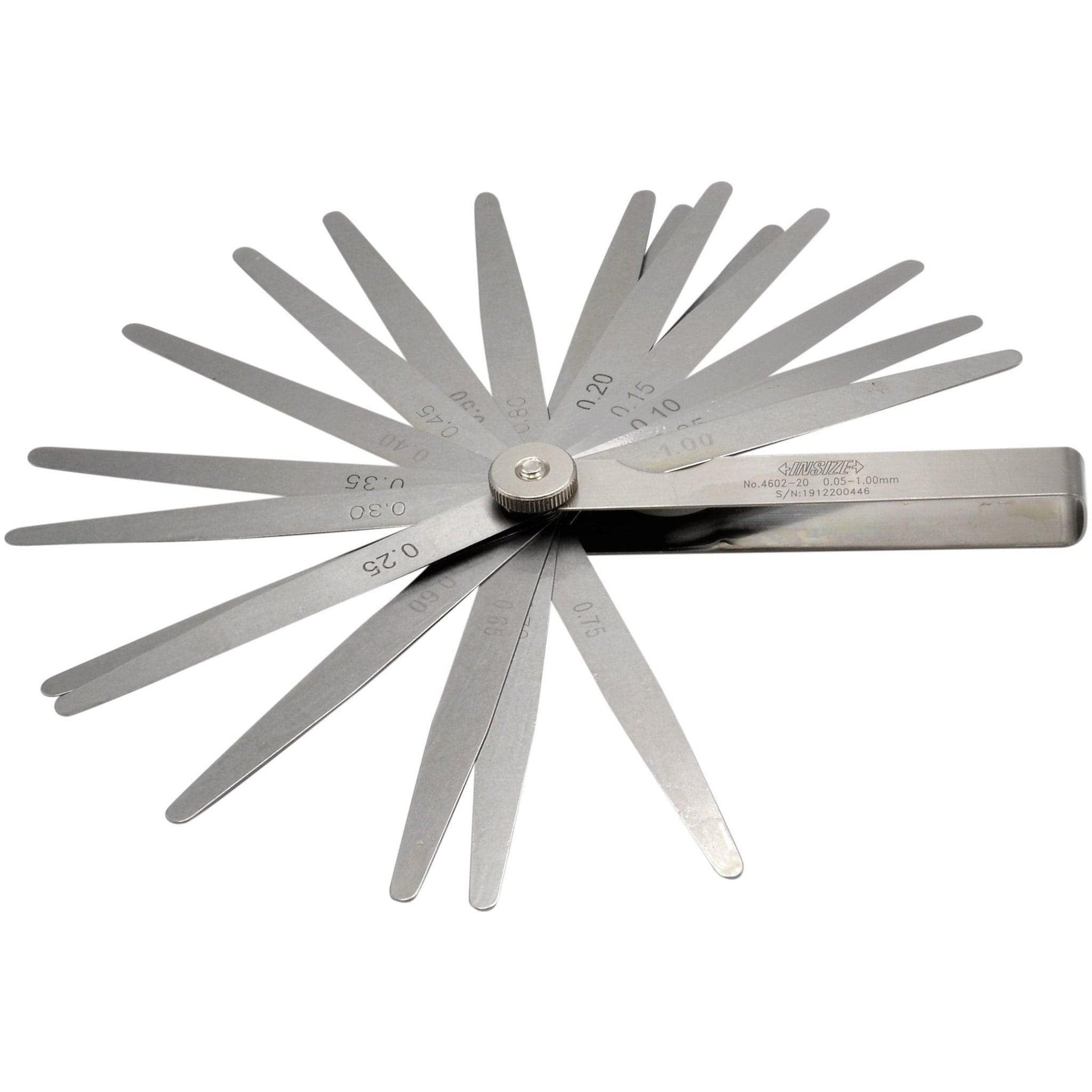Insize Feeler Gauge 20pc Set 0.05-1mm Range Series 4602-20 - Twin Eagle Imports