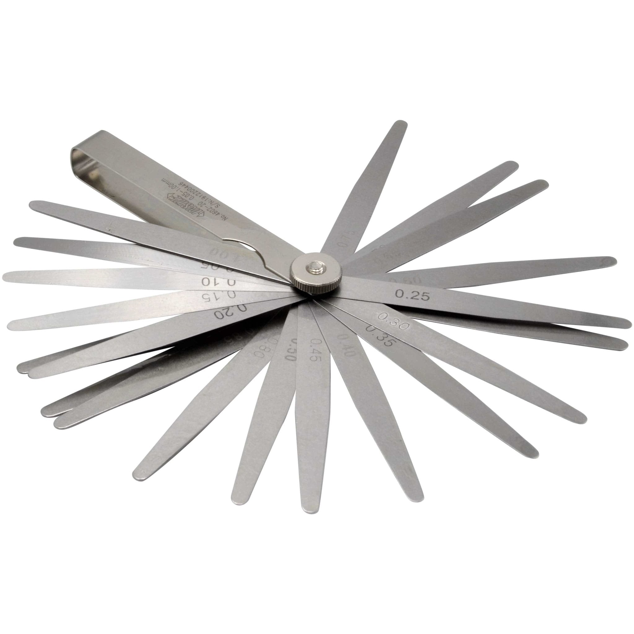 Insize Feeler Gauge 20pc Set 0.05-1mm Range Series 4602-20 - Twin Eagle Imports