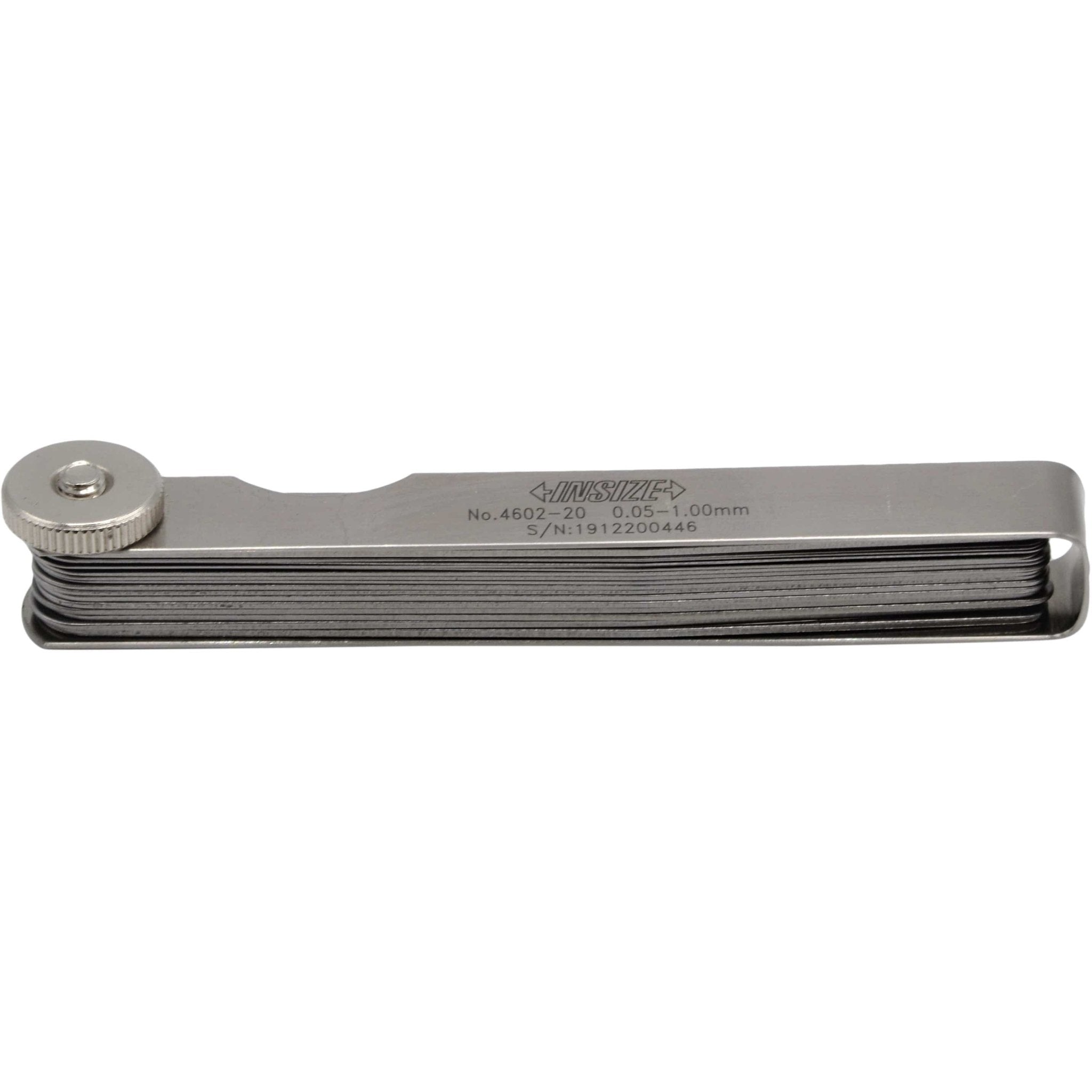 Insize Feeler Gauge 20pc Set 0.05-1mm Range Series 4602-20 - Twin Eagle Imports
