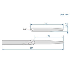 Insize Feeler Gauge 20pc Set 0.05-1mm Range Series 4602-20 - Twin Eagle Imports
