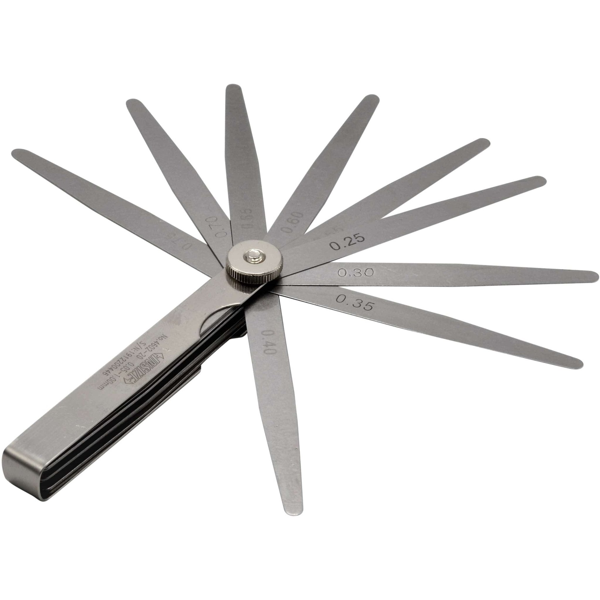Insize Feeler Gauge 20pc Set 0.05-1mm Range Series 4602-20 - Twin Eagle Imports