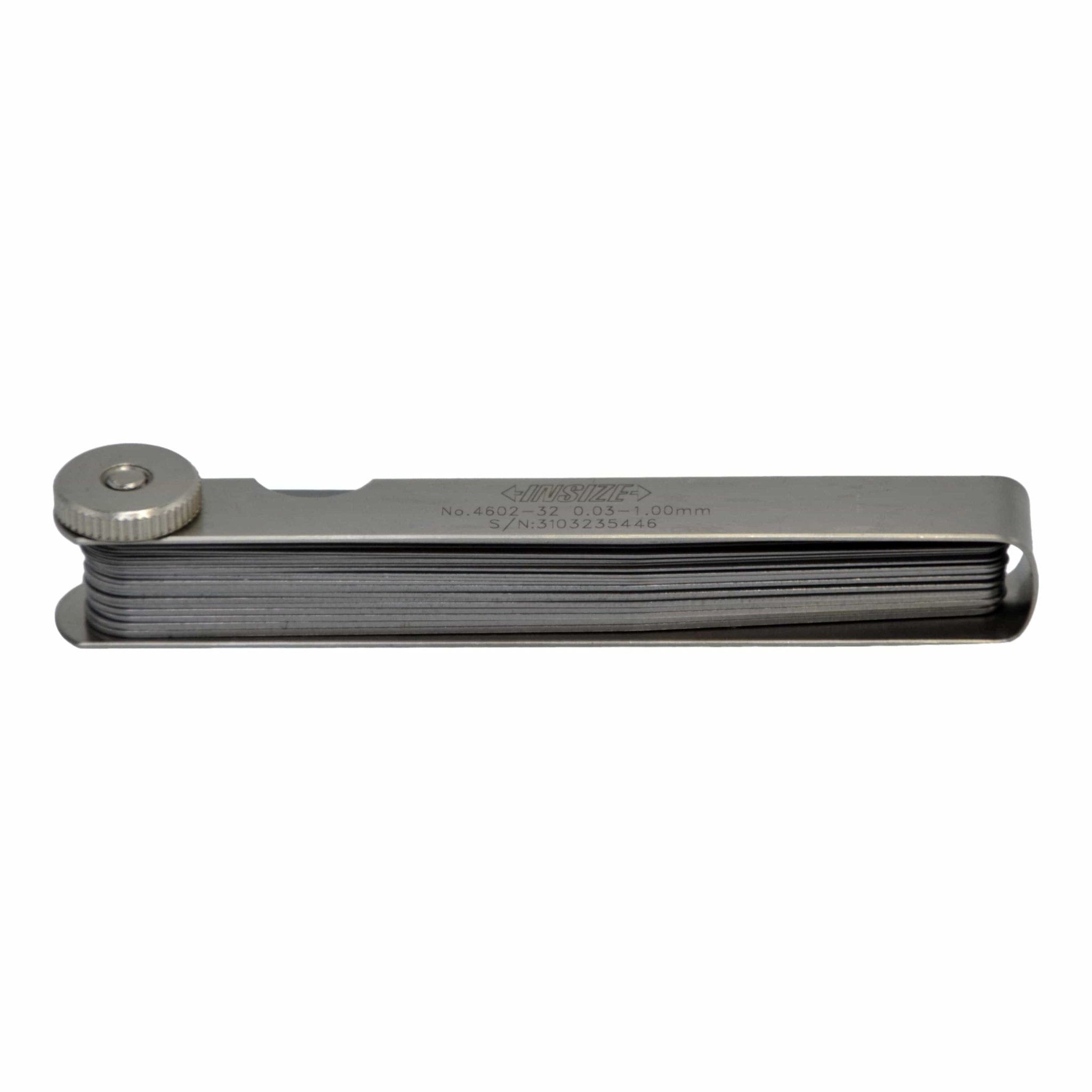 Insize Feeler Gauge 32pc Set 0.03-1mm Range Series 4602-32 - Twin Eagle Imports
