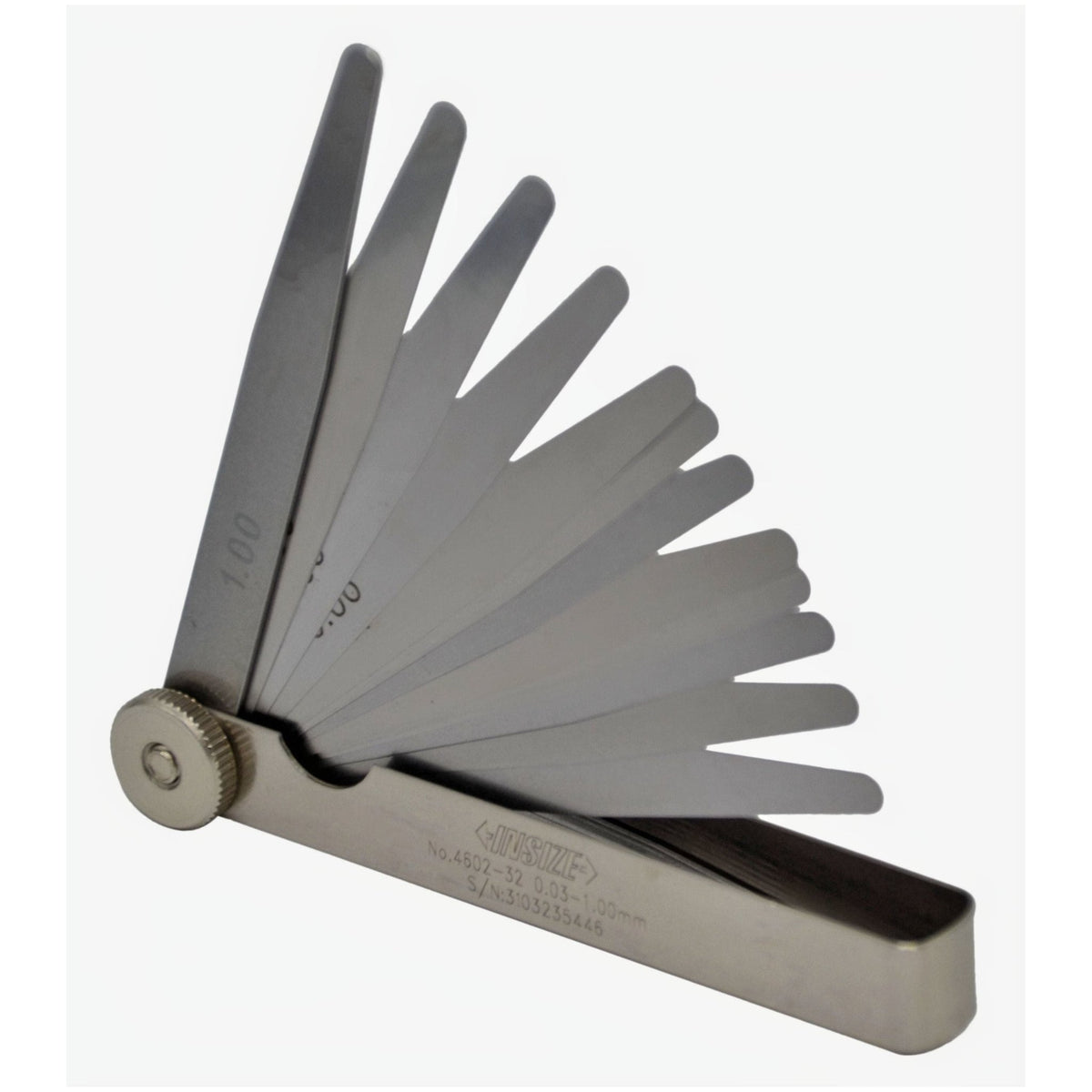 Insize Feeler Gauge 32pc Set 0.03-1mm Range Series 4602-32 - Twin Eagle Imports