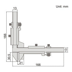 Insize Gear Tooth Vernier Caliper Range Series 1281-M26A - Twin Eagle Imports