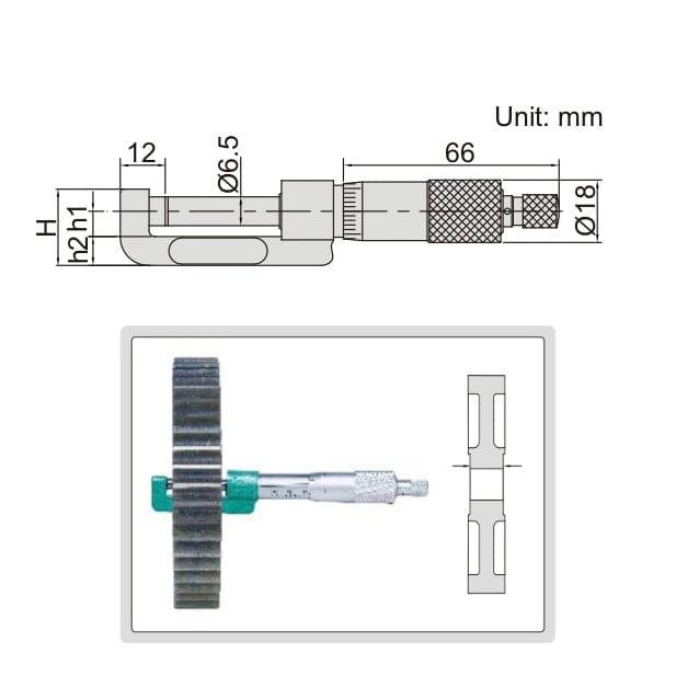 Insize Hub Micrometer 25-50mm Range Series 3292-50 - Twin Eagle Imports