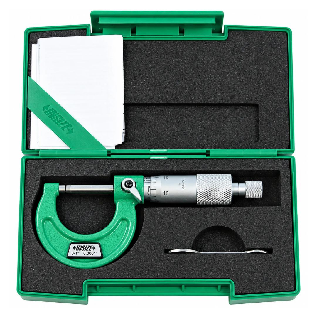 Insize Imperial Outside Micrometer 0-1" Range Series 3203-1A - Twin Eagle Imports