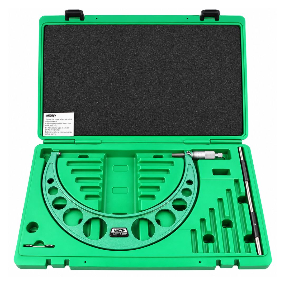 Insize Imperial Outside Micrometer 11-12" Range Series 3203-12A - Twin Eagle Imports