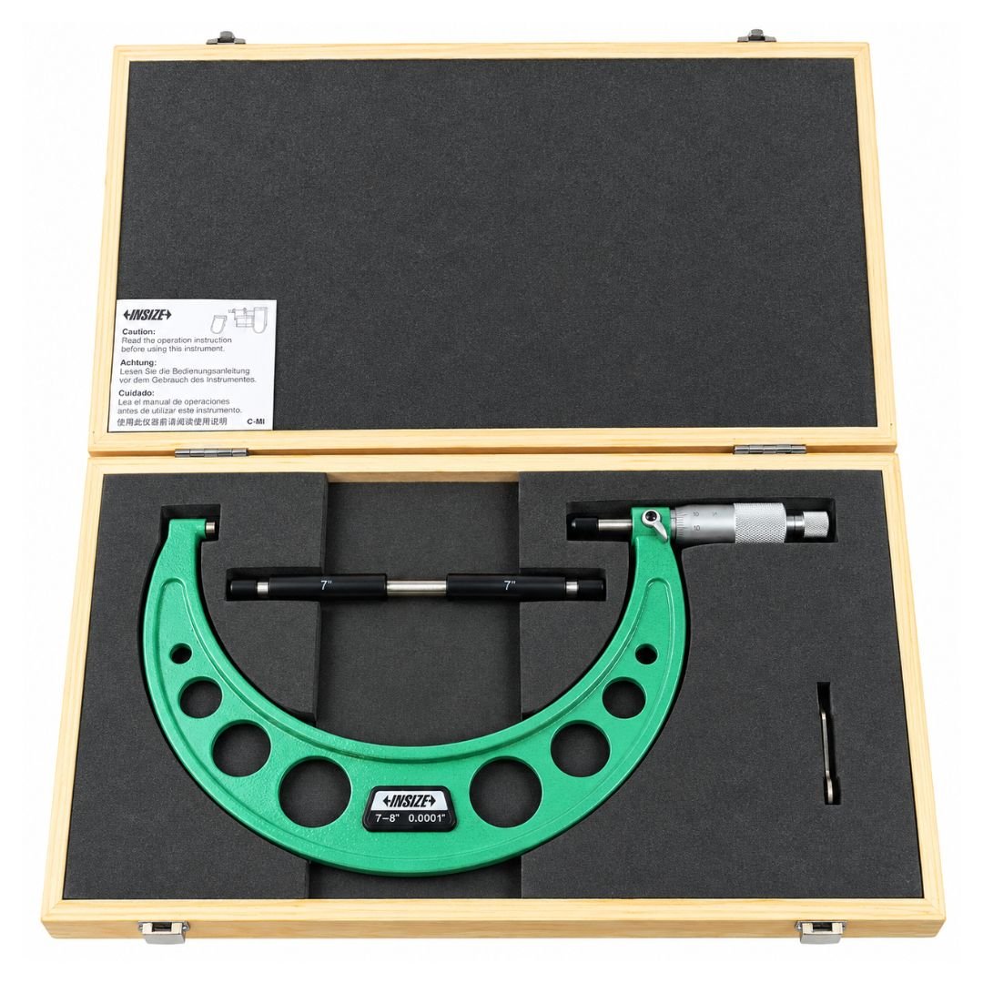 Insize Imperial Outside Micrometer 7-8" Range Series 3203-8A - Twin Eagle Imports