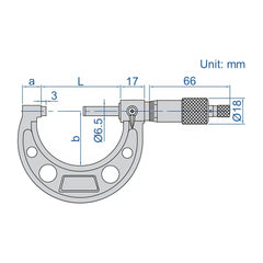 Insize Imperial Outside Micrometer Set 6-12" Range Series 3203-126A - Twin Eagle Imports