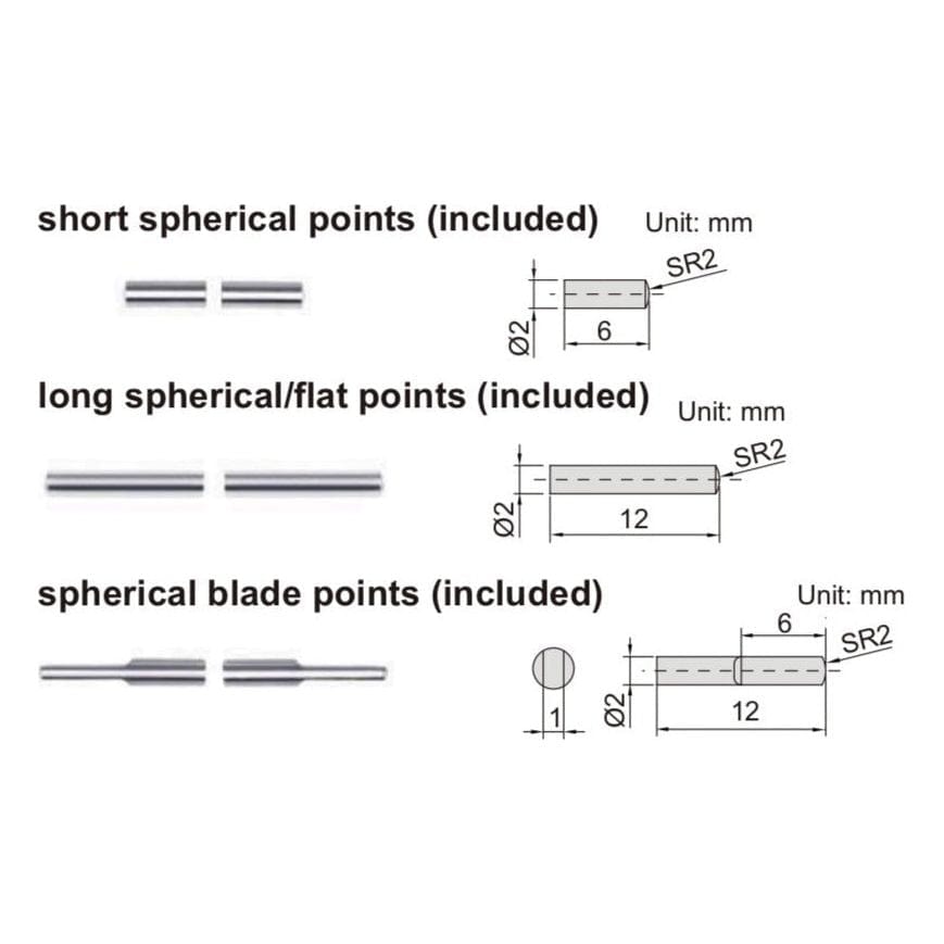 Insize Interchangeable Point Digital Caliper Range Series 1526-200 - Twin Eagle Imports