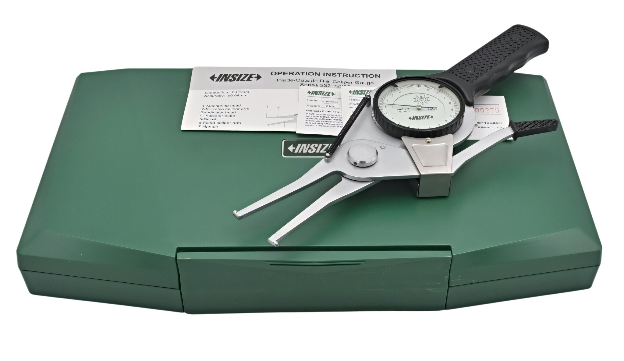 Insize Internal Dial Caliper Gauge 15-35mm Range Series 2321-35 - Twin Eagle Imports