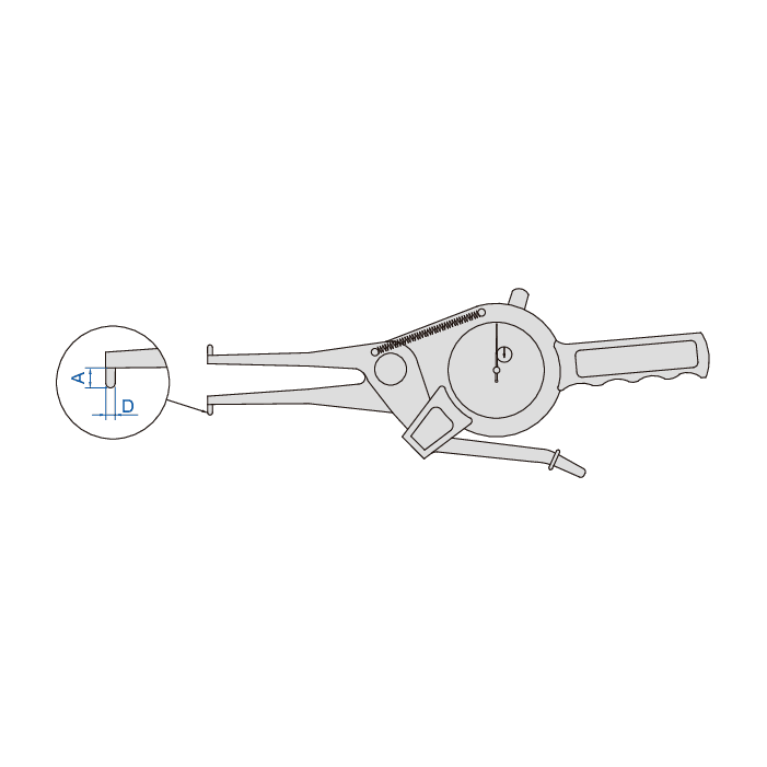 Insize Internal Dial Caliper Gauge 15-35mm Range Series 2321-35 - Twin Eagle Imports