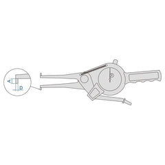 Insize Internal Dial Caliper Gauge 35-55mm Range Series 2321-55 - Twin Eagle Imports