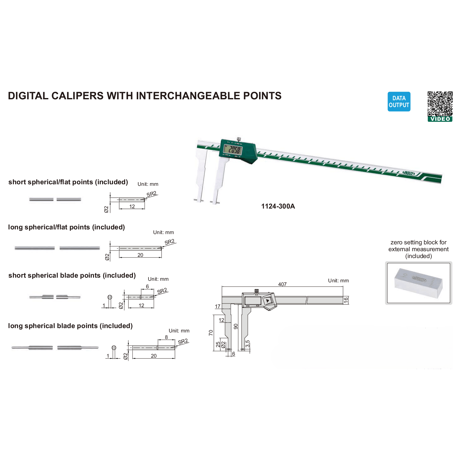 Insize Internal Zero Block 100mm Range Series 1124-BLOCK - Twin Eagle Imports