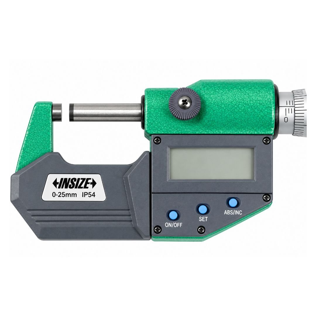 Insize IP65 Digital Outside Micrometer 0-25mm / 0-1" Range Series 3101-25FA - Twin Eagle Imports