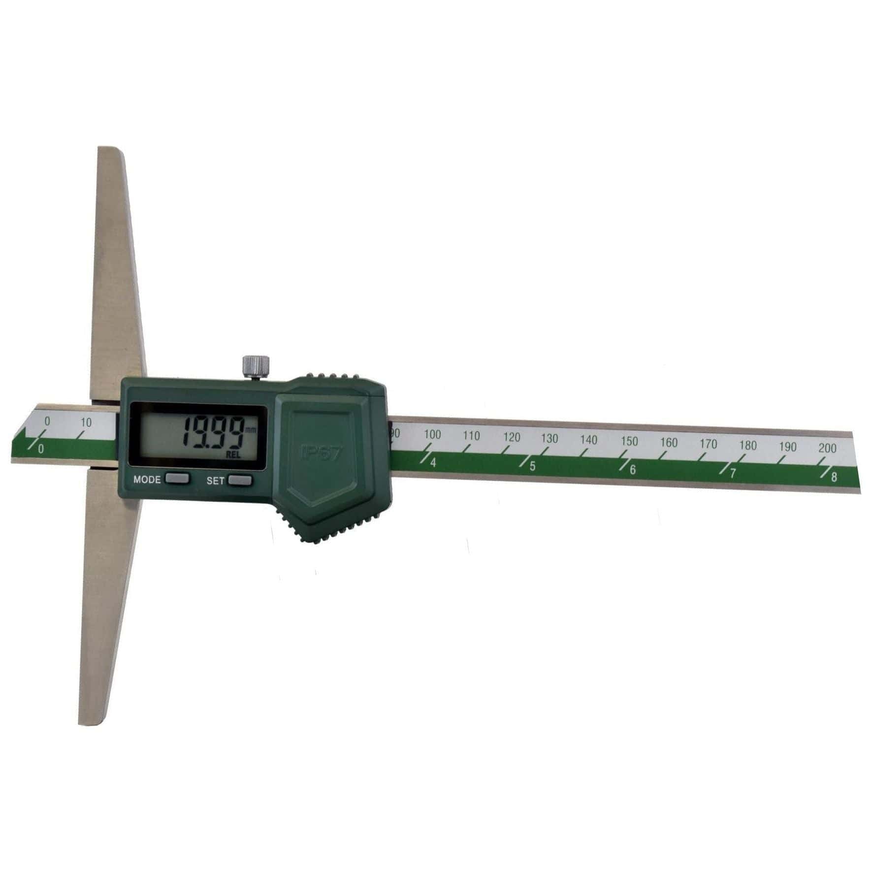 Insize IP67 Digital Depth Gauge 0-300mm / 0-12" Range Series 1149-300 - Twin Eagle Imports