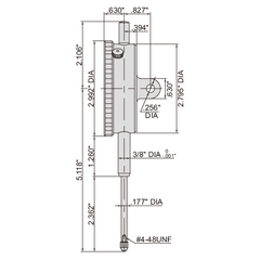 Insize Large Face Dial Indicator Range Series 2312-15 - Twin Eagle Imports