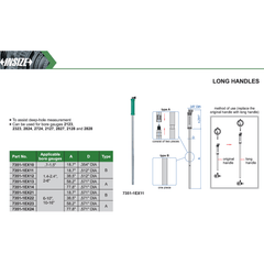 Insize Long Handle 18.7″ × 0.571″ Series 7351-1EX21 - Twin Eagle Imports