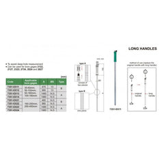 Insize Long Handle for Bore Gauge 980mm Series 7351-EX22 - Twin Eagle Imports