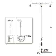 Insize Long Handle Telescopic Gauge 19-32mm Range Series 4209-3 - Twin Eagle Imports