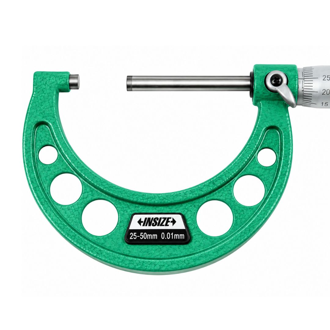 Insize Long Spindle Outside Micrometer 25-50mm Range Series 3209-50 - Twin Eagle Imports