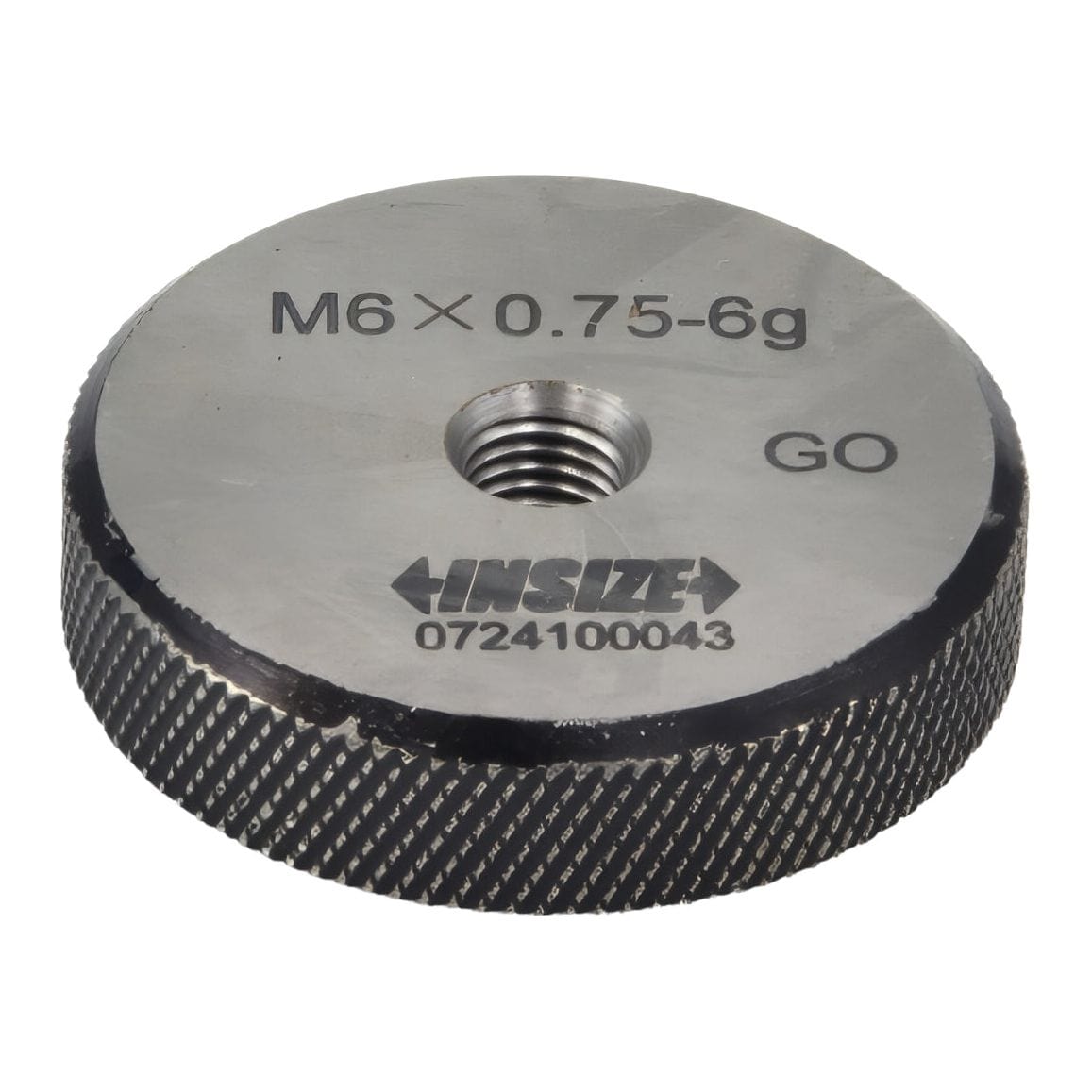 INSIZE Manufacturing Insize GO Thread Ring Gauge M6X0.75 Series 4129-6L