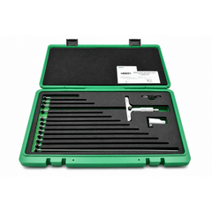 INSIZE MEASURING EQUIPMENT Insize 12pc Imperial Depth Micrometer 0-12" Range Series 3241-12