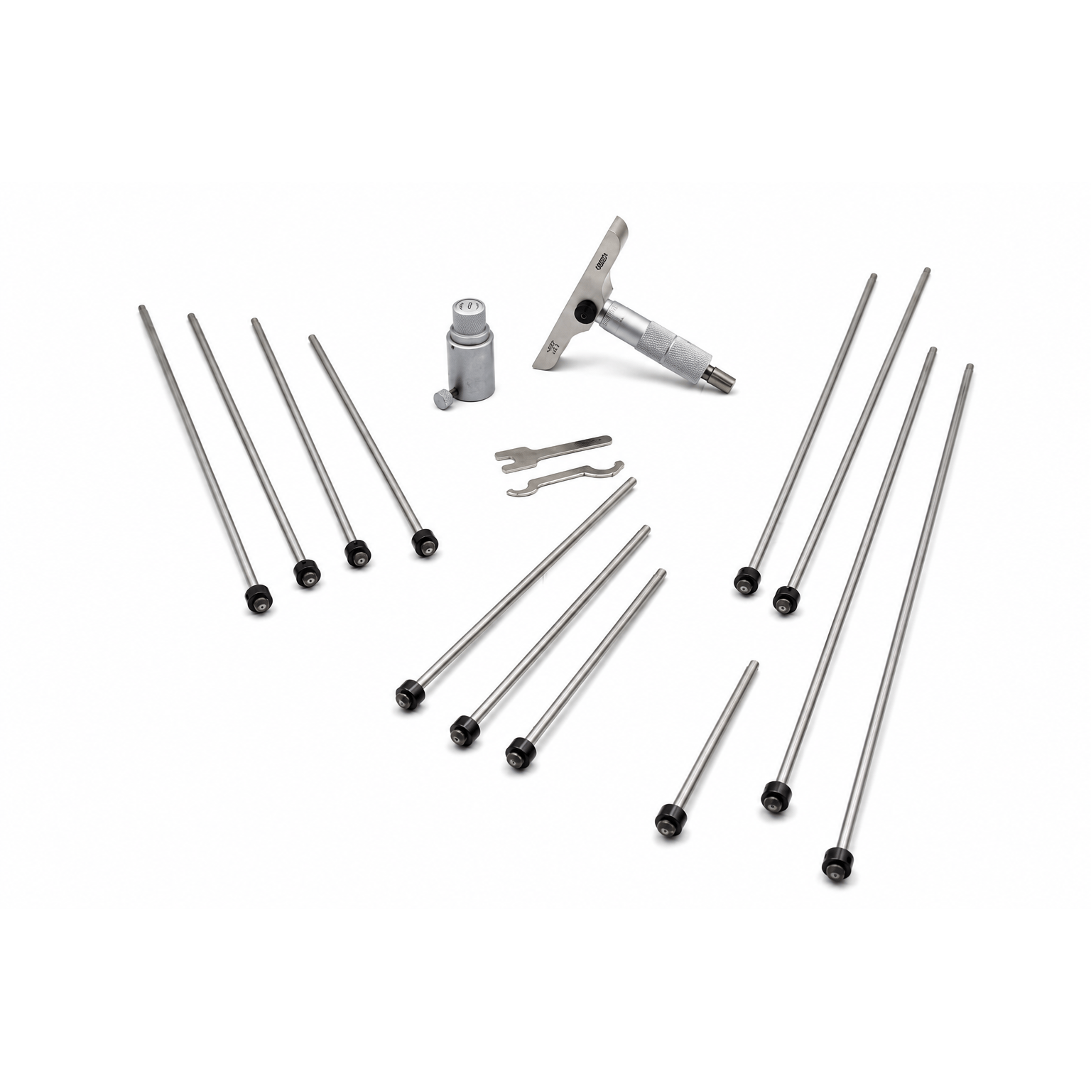INSIZE MEASURING EQUIPMENT Insize 12pc Imperial Depth Micrometer 0-12" Range Series 3241-12
