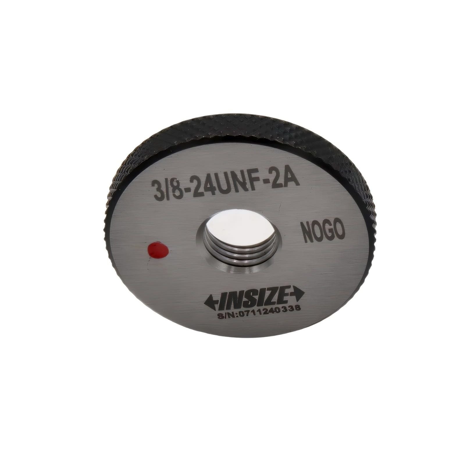 INSIZE MEASURING EQUIPMENT Insize American Standard Thread Ring Gauge 3/8-24 UNF Class 2A NOGO Series 4121-3C2N