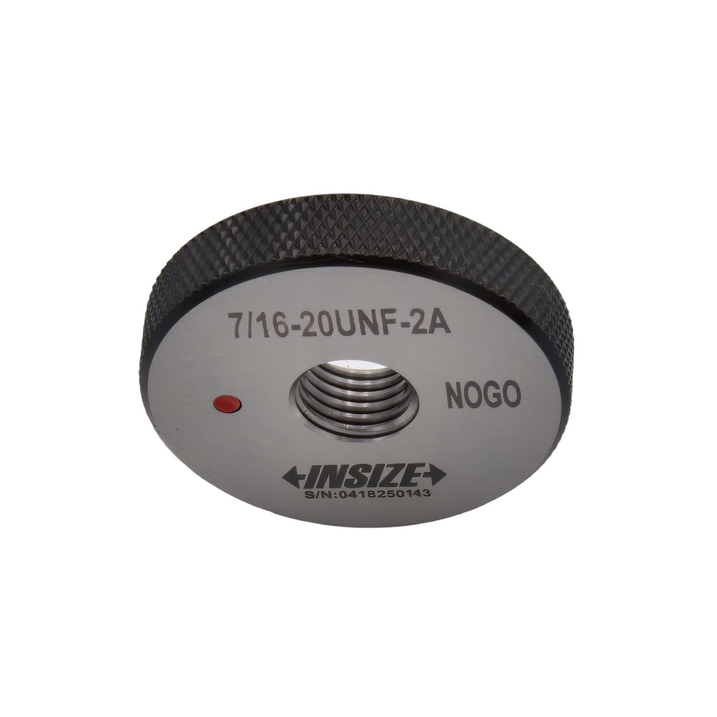 INSIZE MEASURING EQUIPMENT Insize American Standard Thread Ring Gauge 7/16-20 UNF Class 2A NOGO Series 4121-7D2N