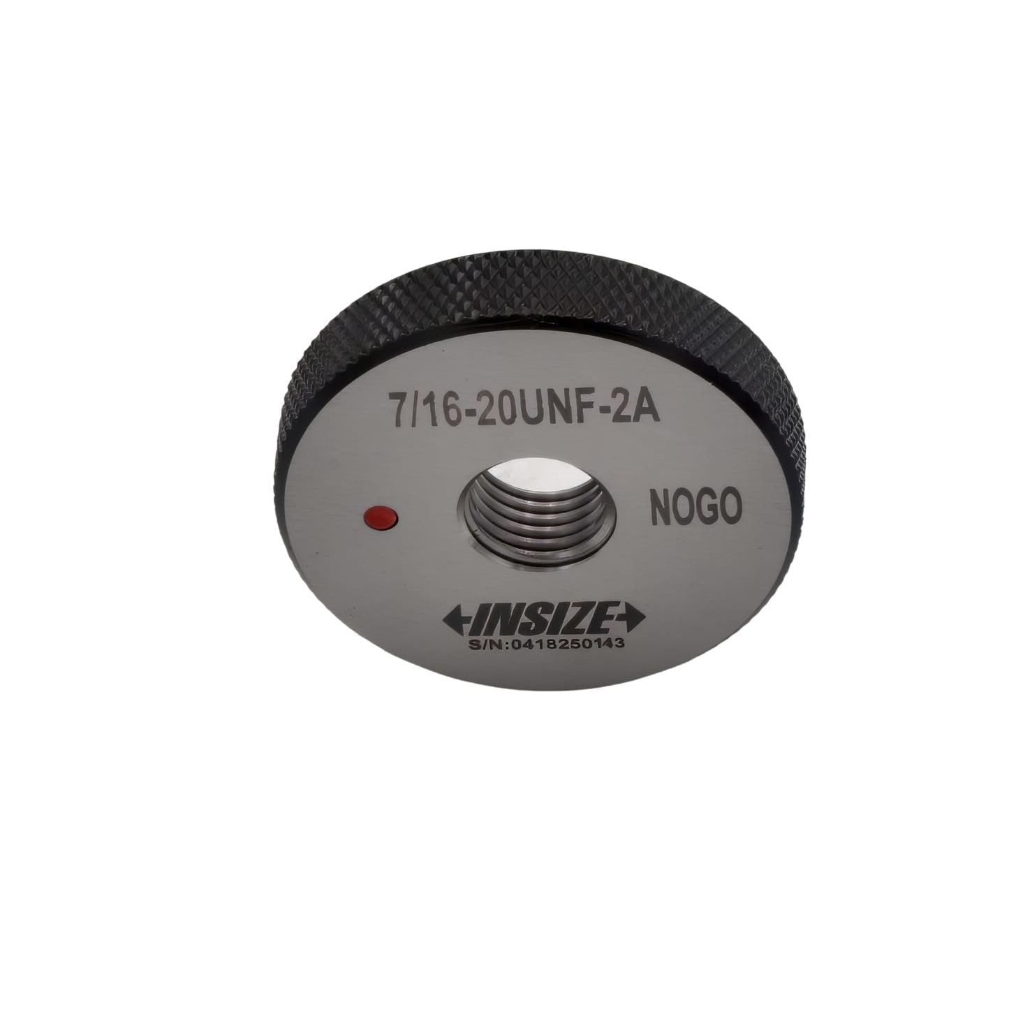 INSIZE MEASURING EQUIPMENT Insize American Standard Thread Ring Gauge 7/16-20 UNF Class 2A NOGO Series 4121-7D2N