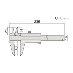 INSIZE Measuring Equipment Insize Anti Magnetic Vernier Caliper 0-150mm Range Series 1224-150A