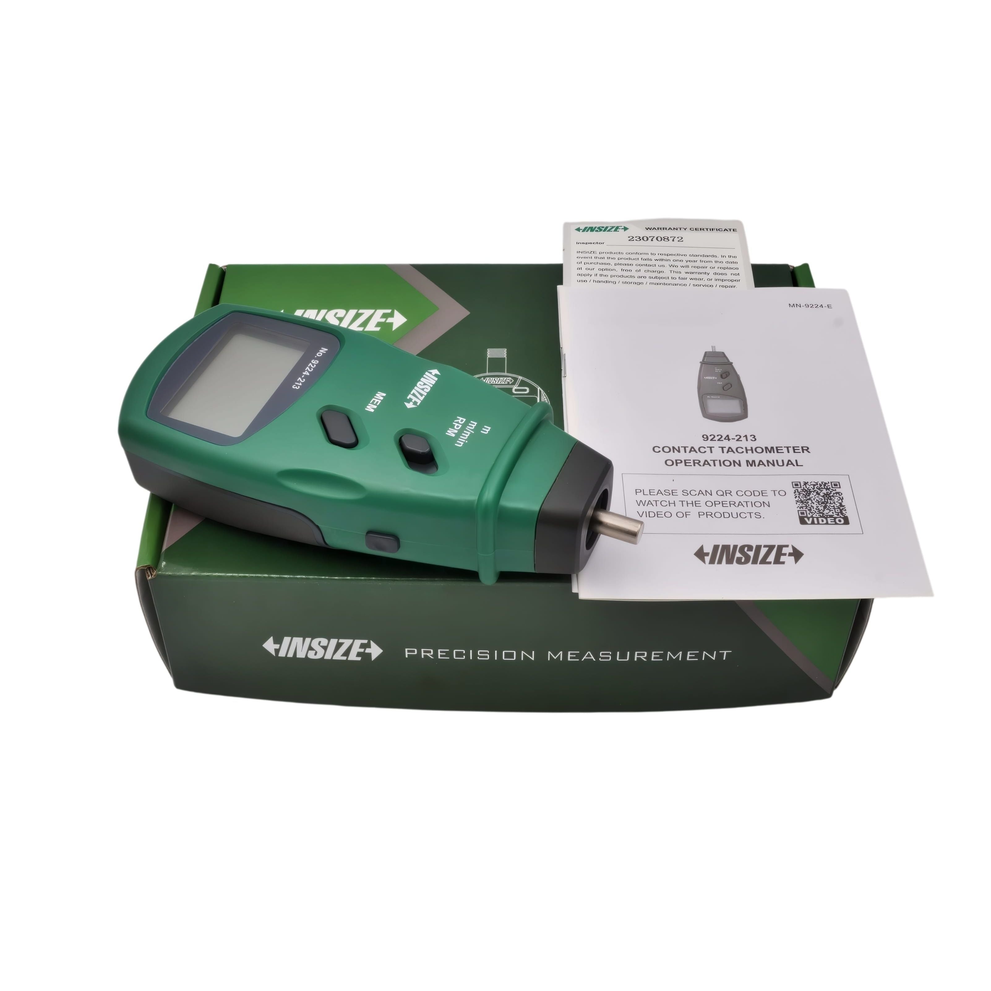 INSIZE MEASURING EQUIPMENT Insize Contact Tachometer Rotary Speed Line Speed Meter Series 9224-213