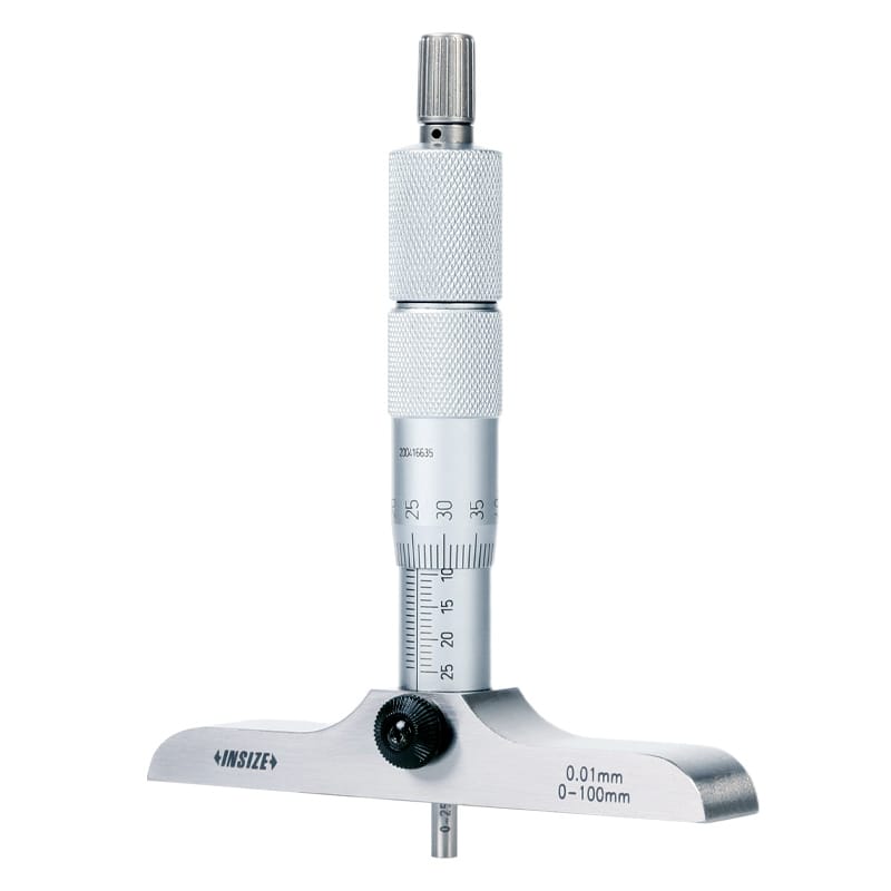 INSIZE MEASURING EQUIPMENT Insize Depth Micrometer 0-75mm Graduation 0.01mm Series 3241-75