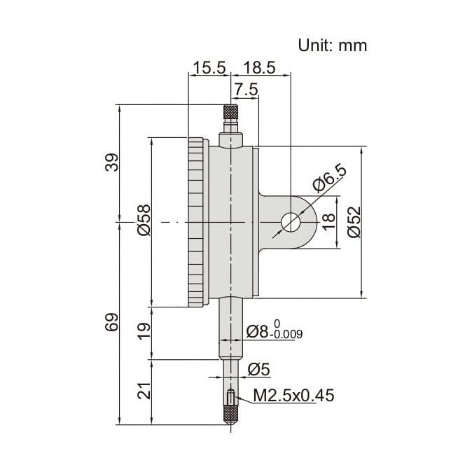 INSIZE Measuring Equipment Insize Dial Indicator 10mm Range Series 2892-10