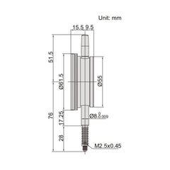 INSIZE Measuring Equipment Insize Dial Indicator 10mm Range Series 2894-10F