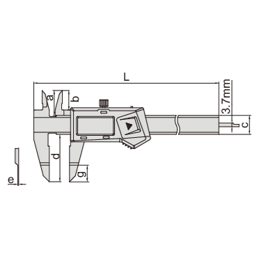 INSIZE Measuring Equipment Insize Digital Blade Caliper 0-200mm / 0-8" Range Series 1188-200A