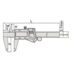 INSIZE Measuring Equipment Insize Digital Caliper 0-150mm/0-6" Range Series 1114-150A