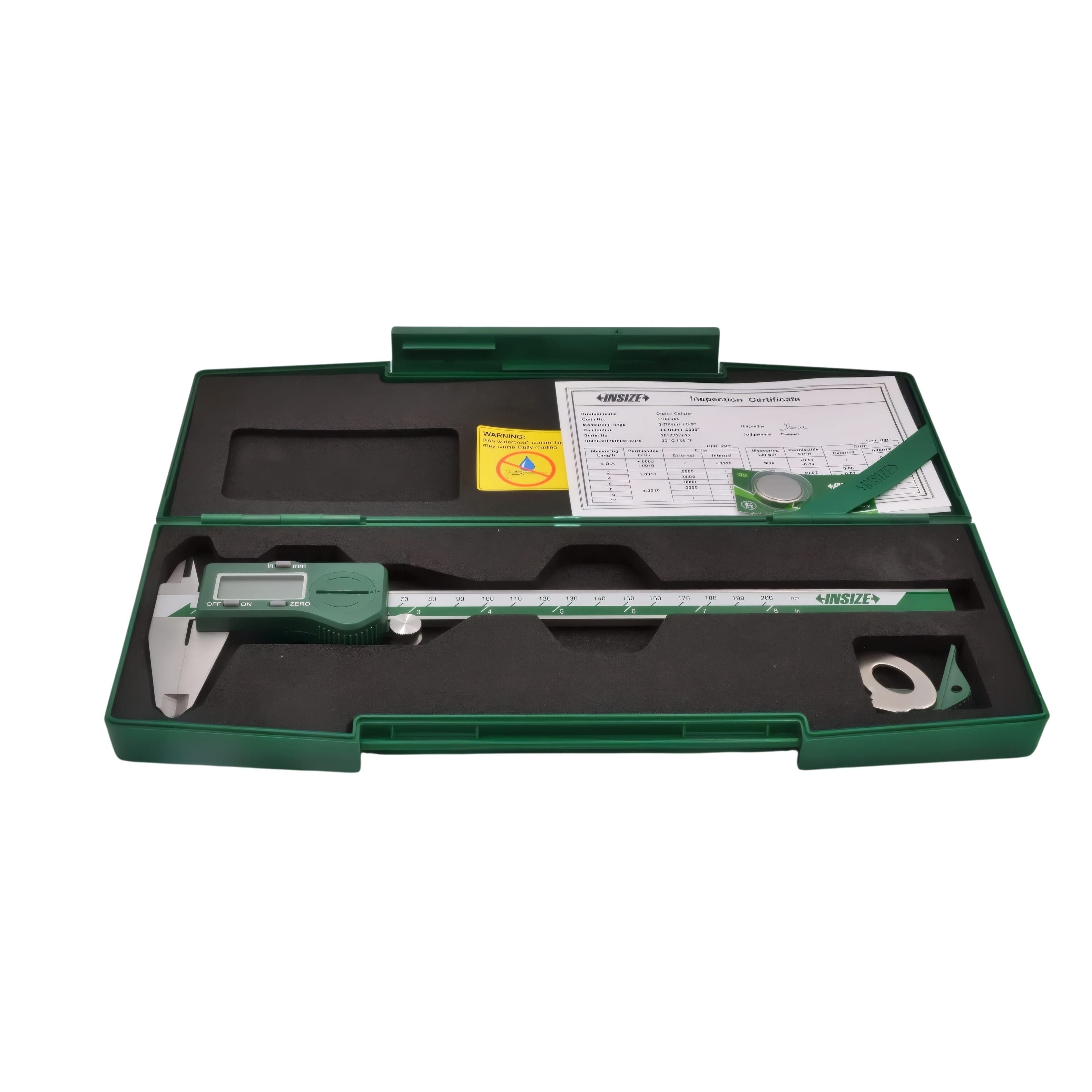 INSIZE Measuring Equipment Insize Digital Caliper  0- 200mm / 0-8" Range Series 1108-200