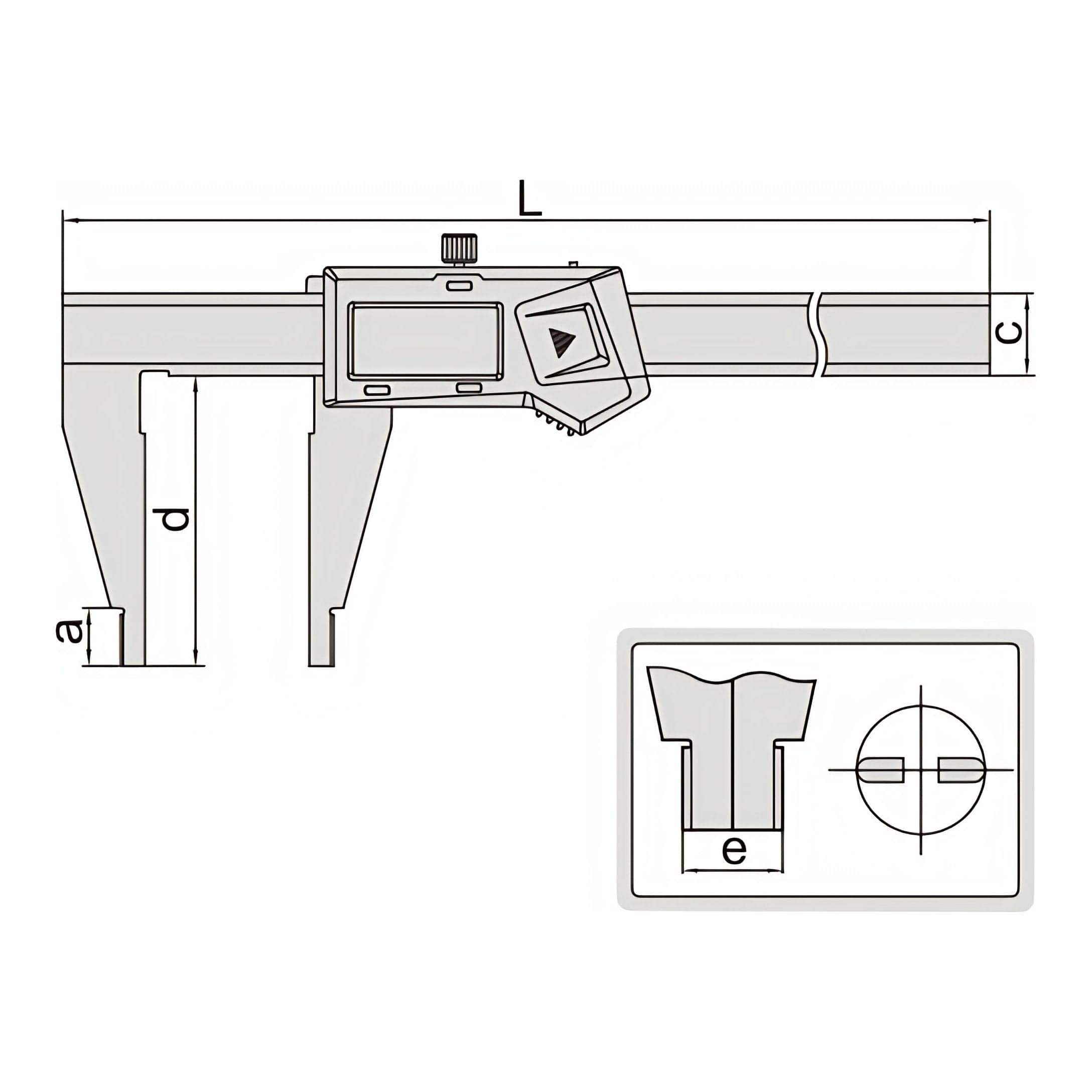 INSIZE Measuring Equipment Insize Digital Caliper 0-300mm/0-12" Range Series 1170-306