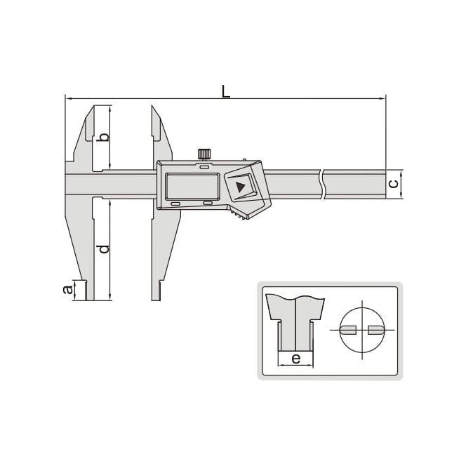 INSIZE Measuring Equipment Insize Digital Caliper 0-300mm/0-12" Range Series 1171-300