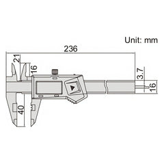 INSIZE Measuring Equipment Insize Digital Crimp Height Caliper 0-150mm/0-6" Range Series 1165-150A