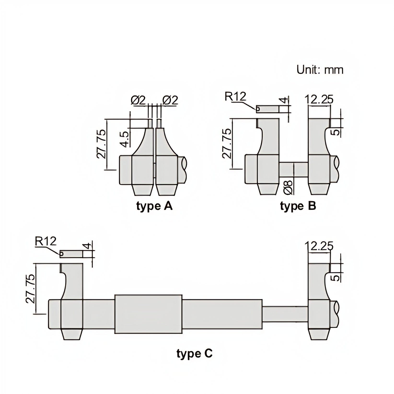 INSIZE Measuring Equipment Insize Digital Inside Micrometer 25-50mm/1-2" Range Series 3520-50