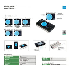 INSIZE Measuring Equipment Insize Digital Level ±30° Range Series ISE-2DT