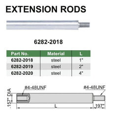 INSIZE Measuring Equipment Insize Extension Rod 1" Range Series 6282-2018