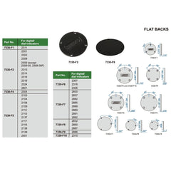 INSIZE Measuring Equipment Insize Flat Back for Dial & Digital Indicators 54mm Diameter Series 7330-F6